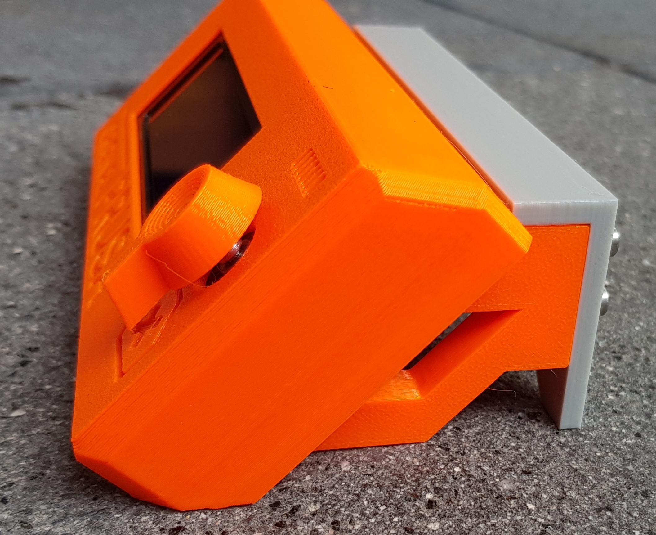 Prusa LCD screen stand/holder by Boogie Download free STL model