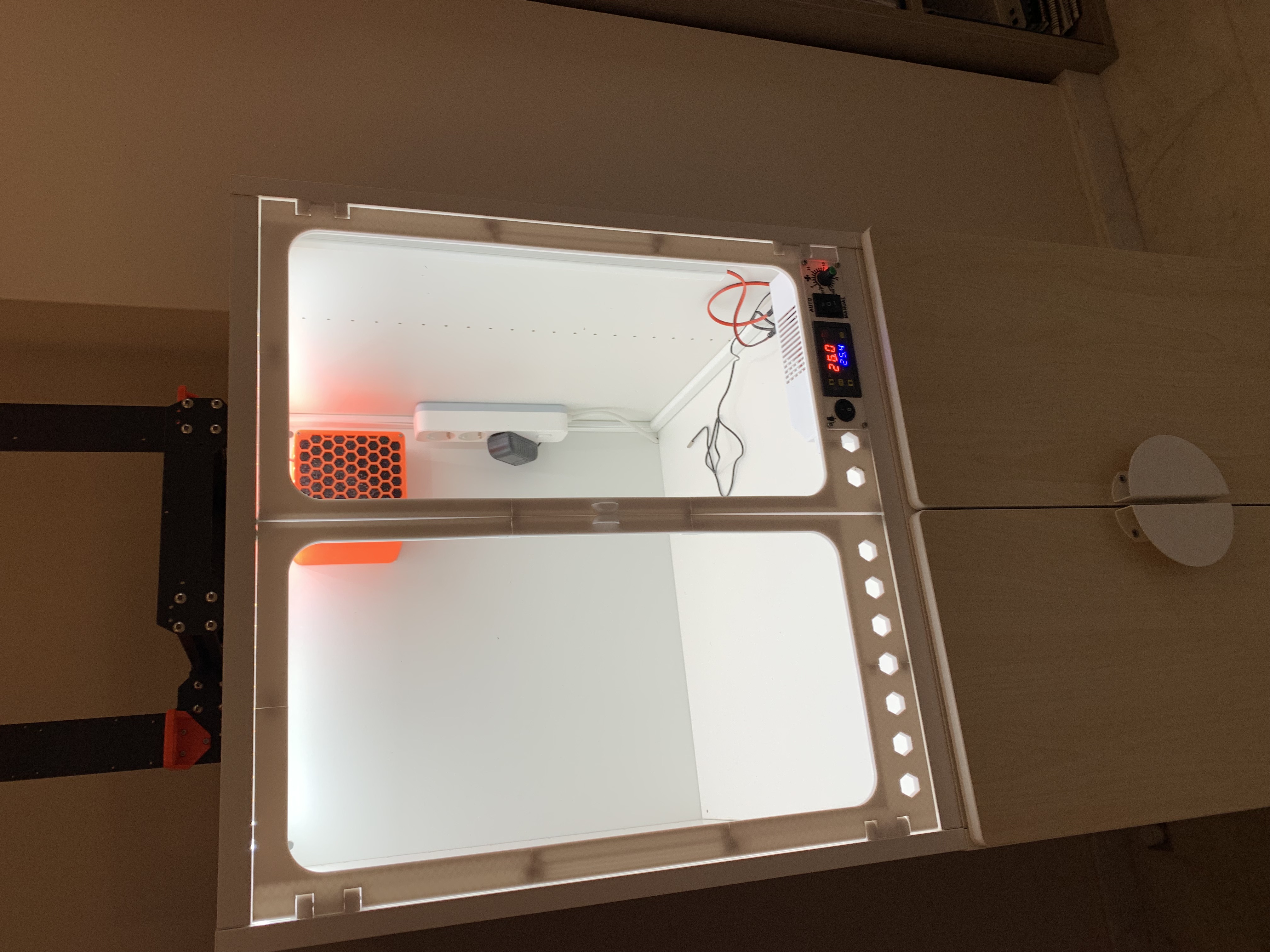 Methacrylate door frame Platsa (Enclosure) with electronics box