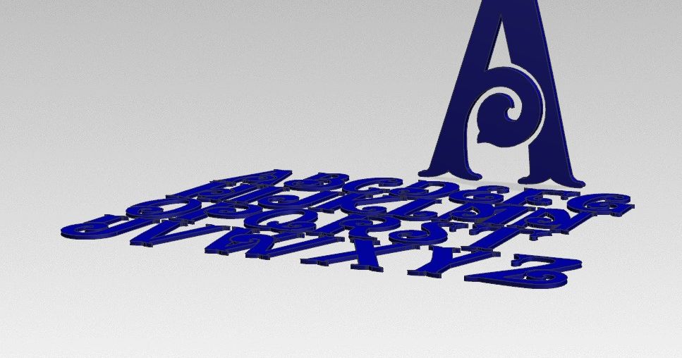 Bracelet Letters by Adam Oellermann, Download free STL model