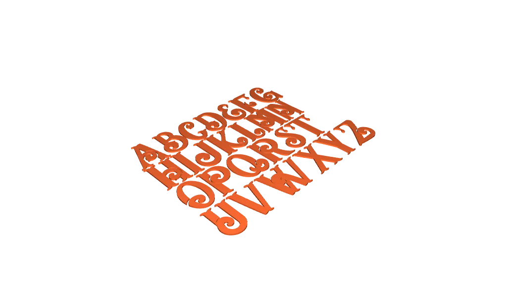 Free STL file DECORATIVE LETTERS 👽・Design to download and 3D print・Cults