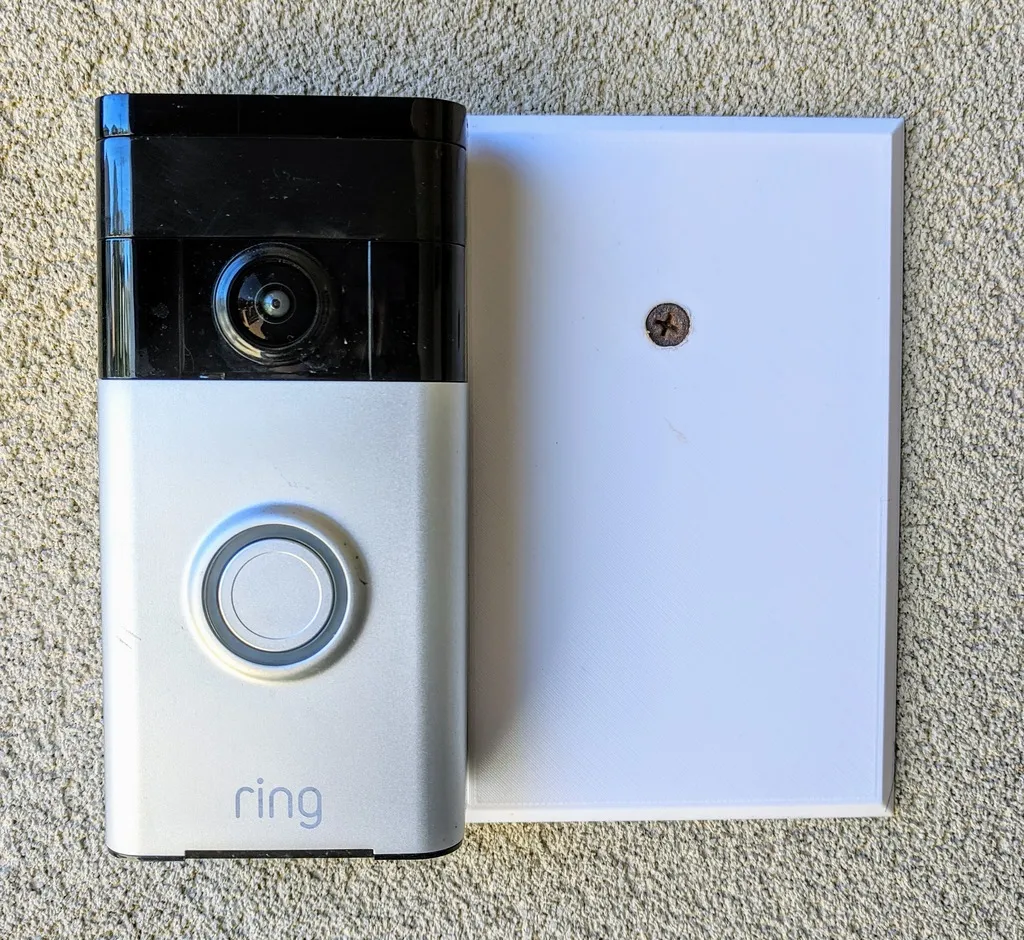Ring Doorbell Wall Mount with House Number by CEL Design