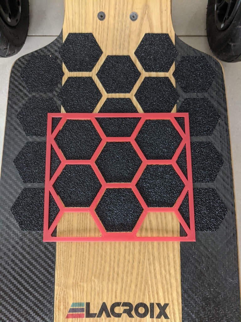 Lacroix Skateboard Hexagon Grip Tape Stencil Guide by CEL Design ...