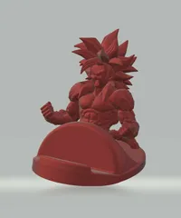 Free STL file Dragon ball Goku drip keychain key chain 🐉・3D