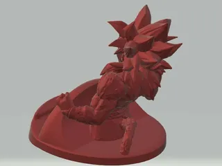 Super Saiyan Goku 2 Color by Triple G Workshop, Download free STL model