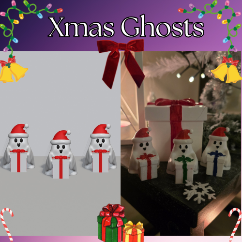 Xmas Ghosts, Cute Holiday Spirits