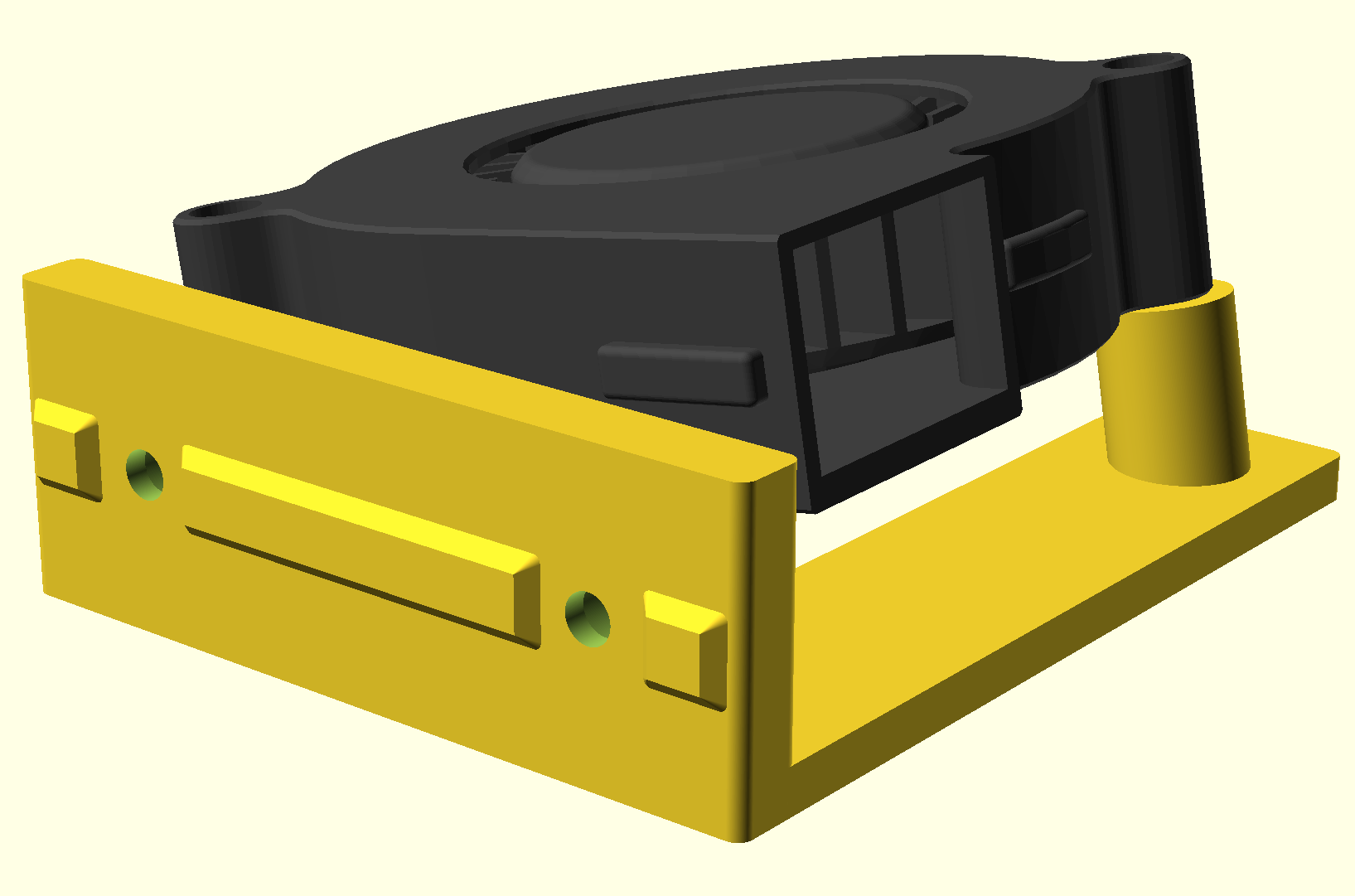 Voron 2.4 Under-bed Chamber Heater 5015 Blower Fan Mounts