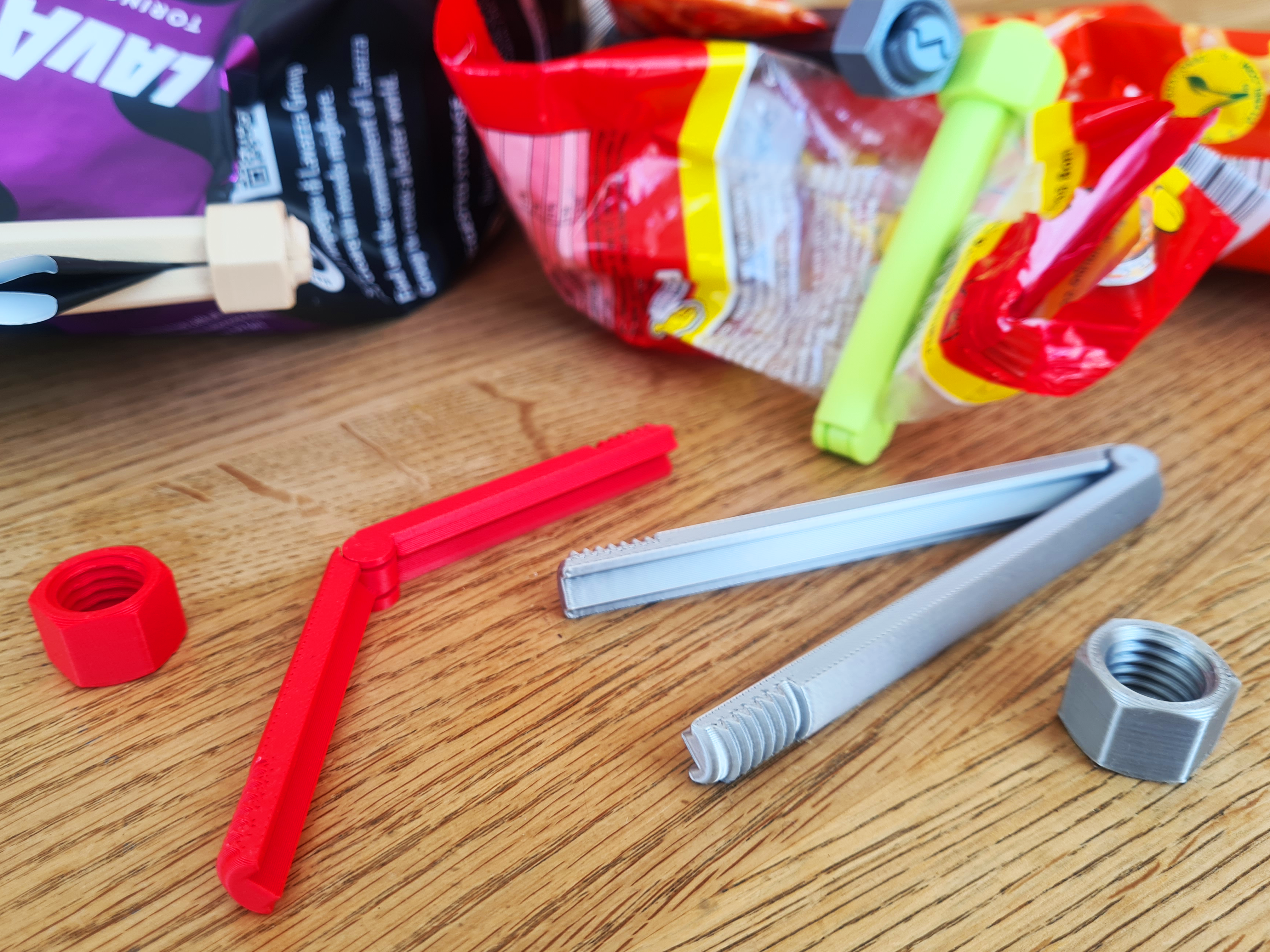 Screwed Bag Clips with Nut