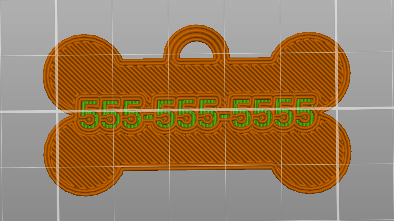 OpenSCAD customizable dog tag by Michael Phillips Download free STL