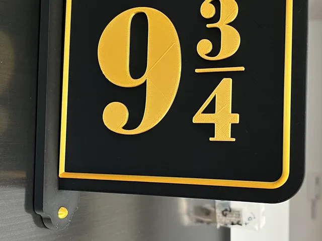 Magnet bracket for Harry Potter 9 3/4 Train Platform Sign