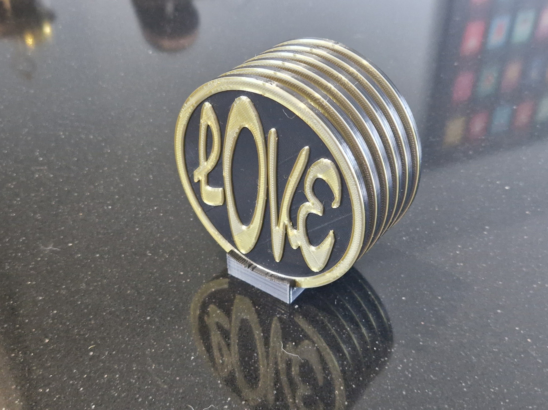 Love, Hate, Meh, Coaster Set(with holder)