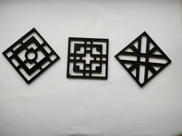3pcs Set Geometric Coasters