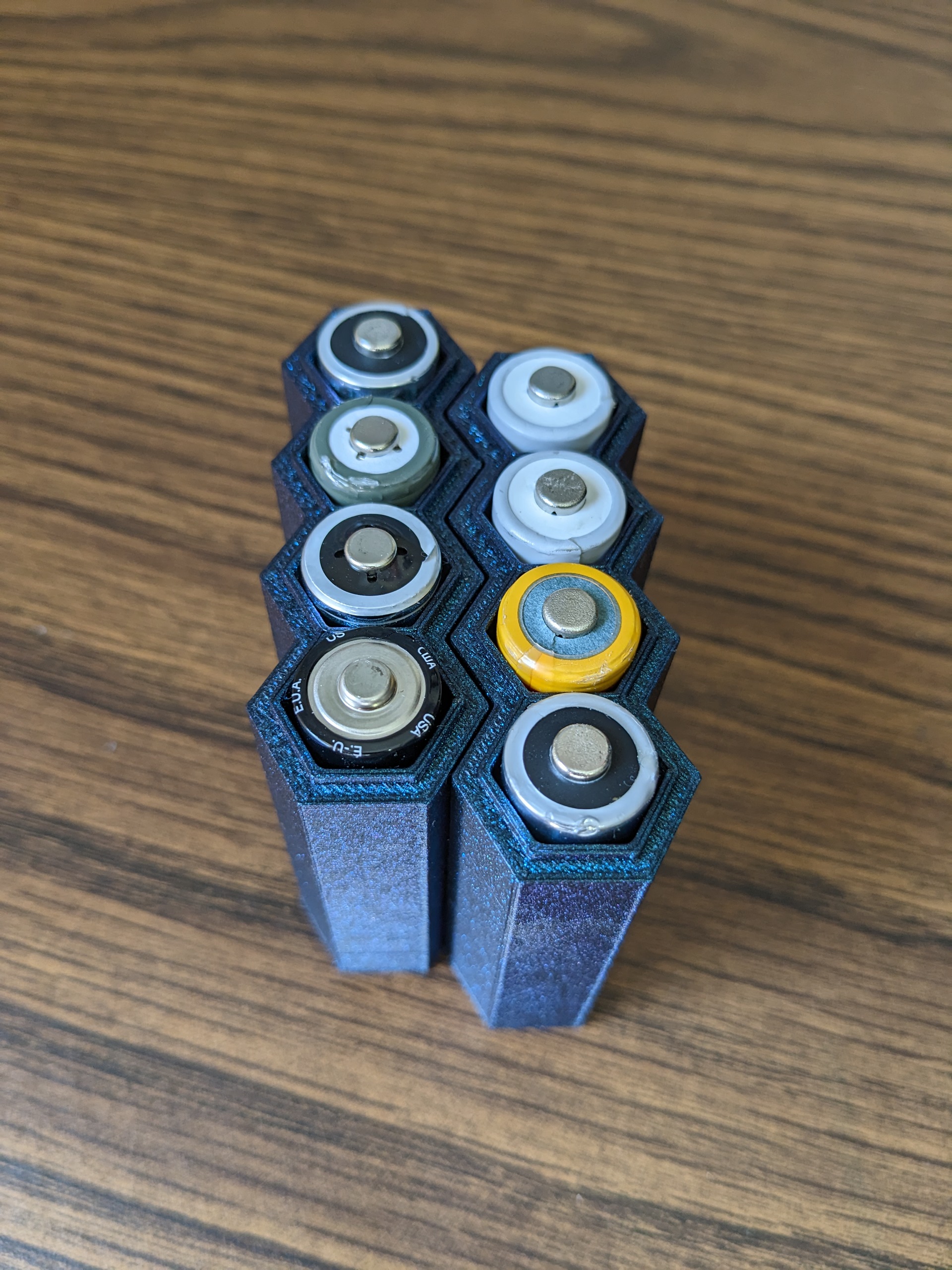 Stackable AA Battery Holder by DR 3D Download free STL model