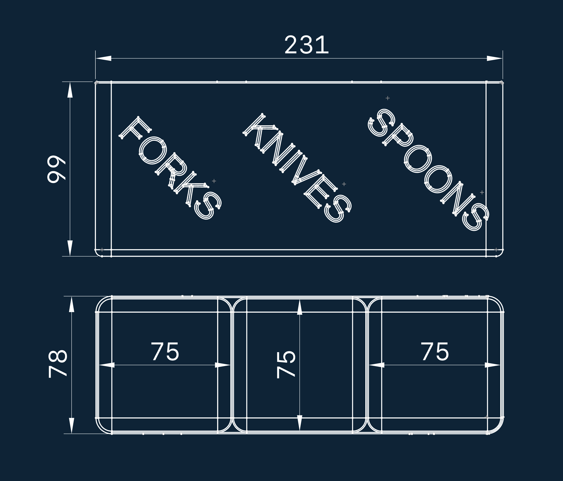 Forks Knives Spoons Utensil Holder by Serentos | Download free STL ...