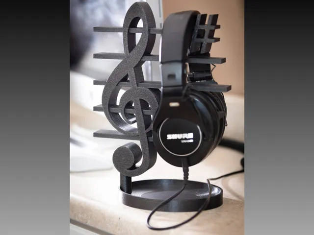 Treble Clef Headphone Stand