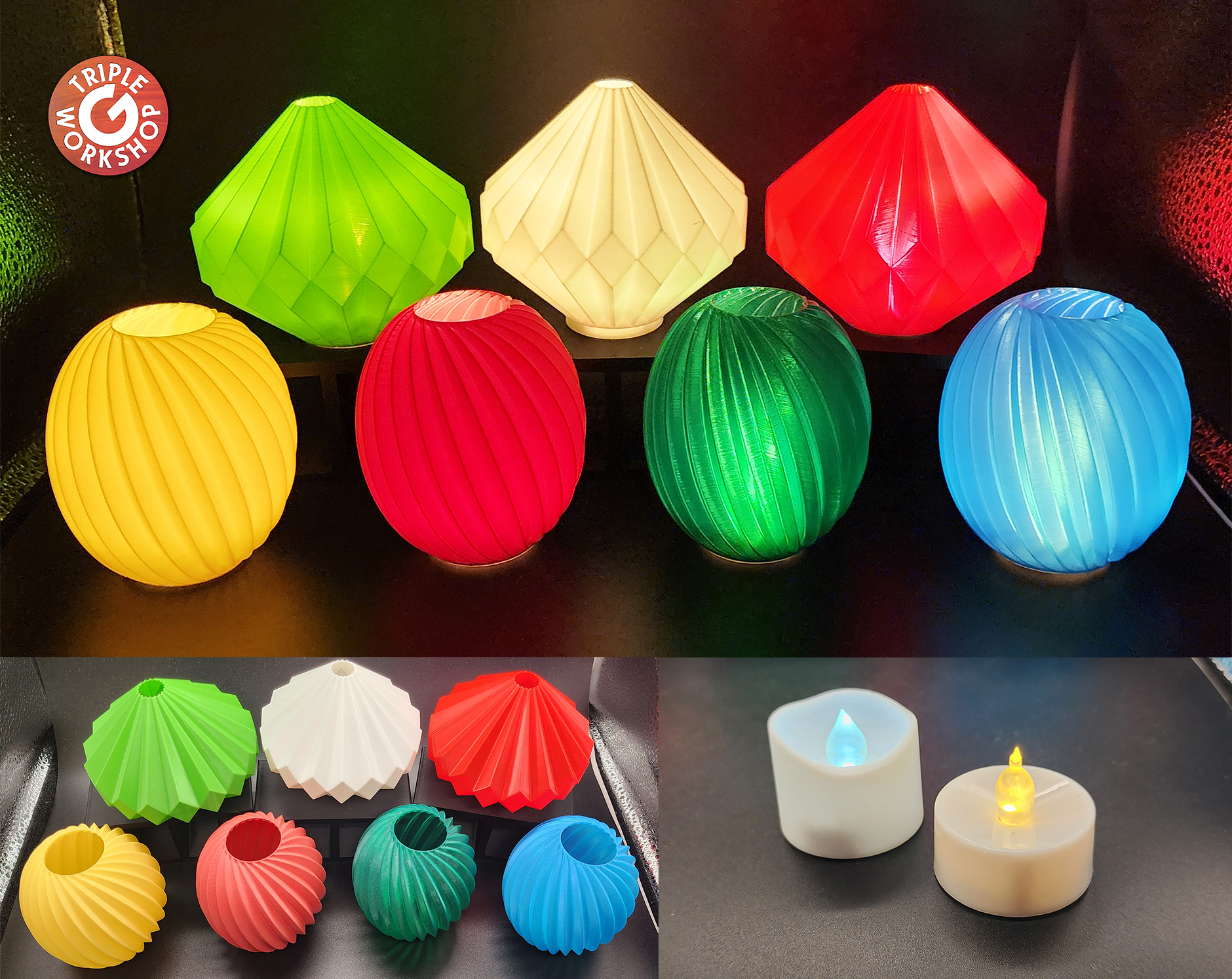 LED Votive Covers - Vase Mode