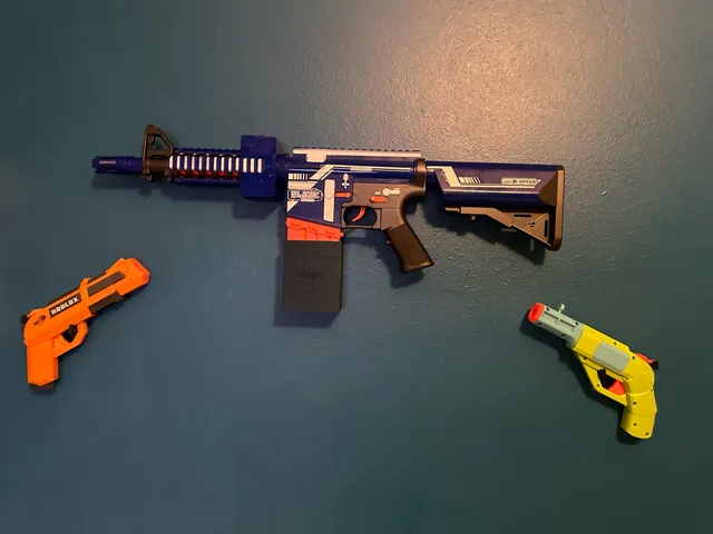Nerf pistol wall mount