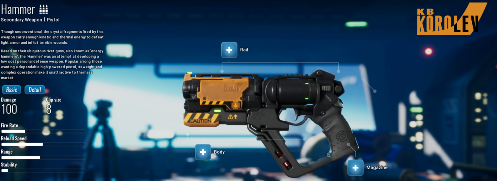 Korolev Hammer from The Cycle: Frontier