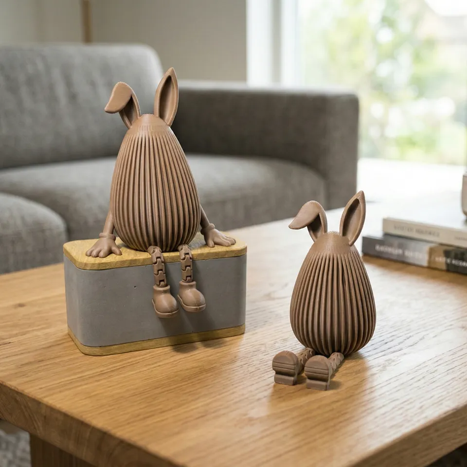 JAPANDI BUNNY - NORMAL VERSION (ARTICULATED) / MODERN EASTER DECOR