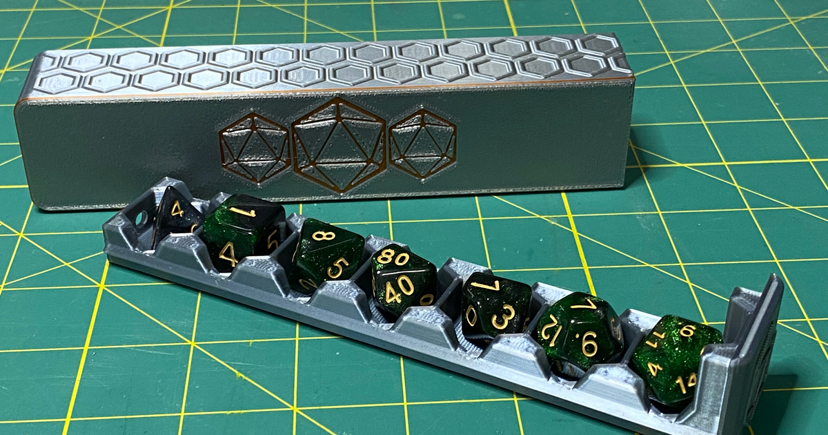 Sliding Tray Dice Case by AC Rogers Download free STL model