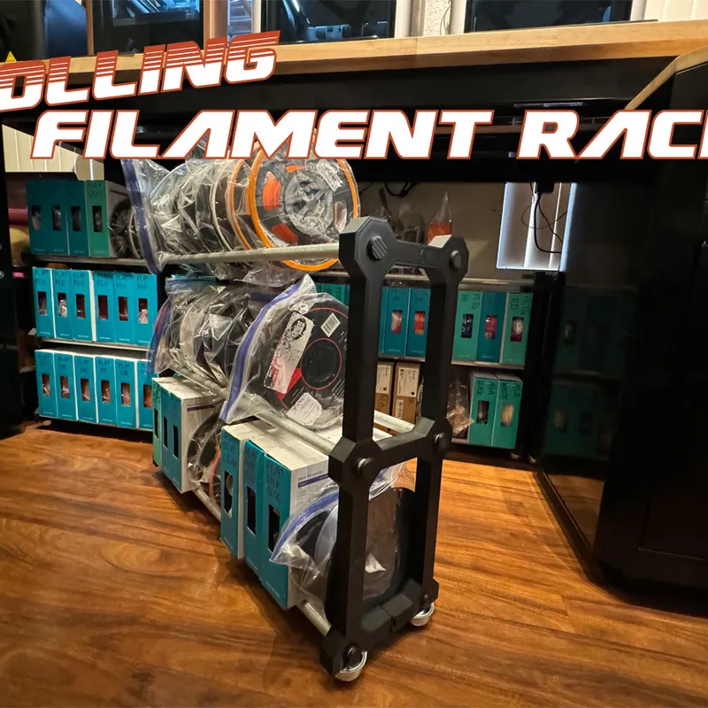 Filament Spool Rack - Stackable - Glueless by ihateu3, Download free STL  model