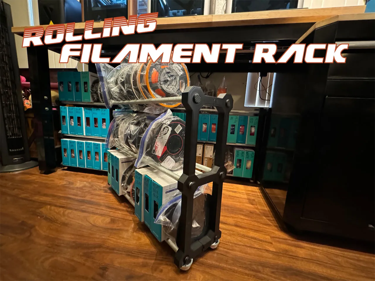 Rolling Filament Rack - Modular by HiroKoisoRacing, Download free STL  model