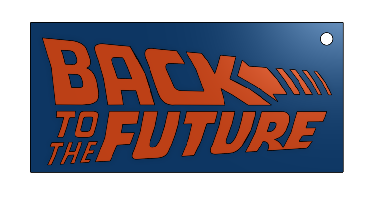 Back to the futuro - Keychain - Llavero