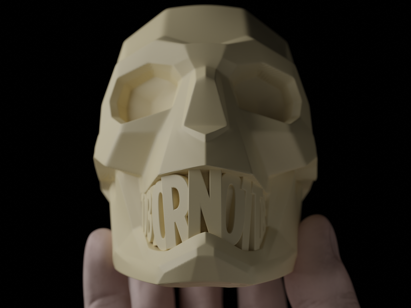 "To Be or Not To Be" Skull