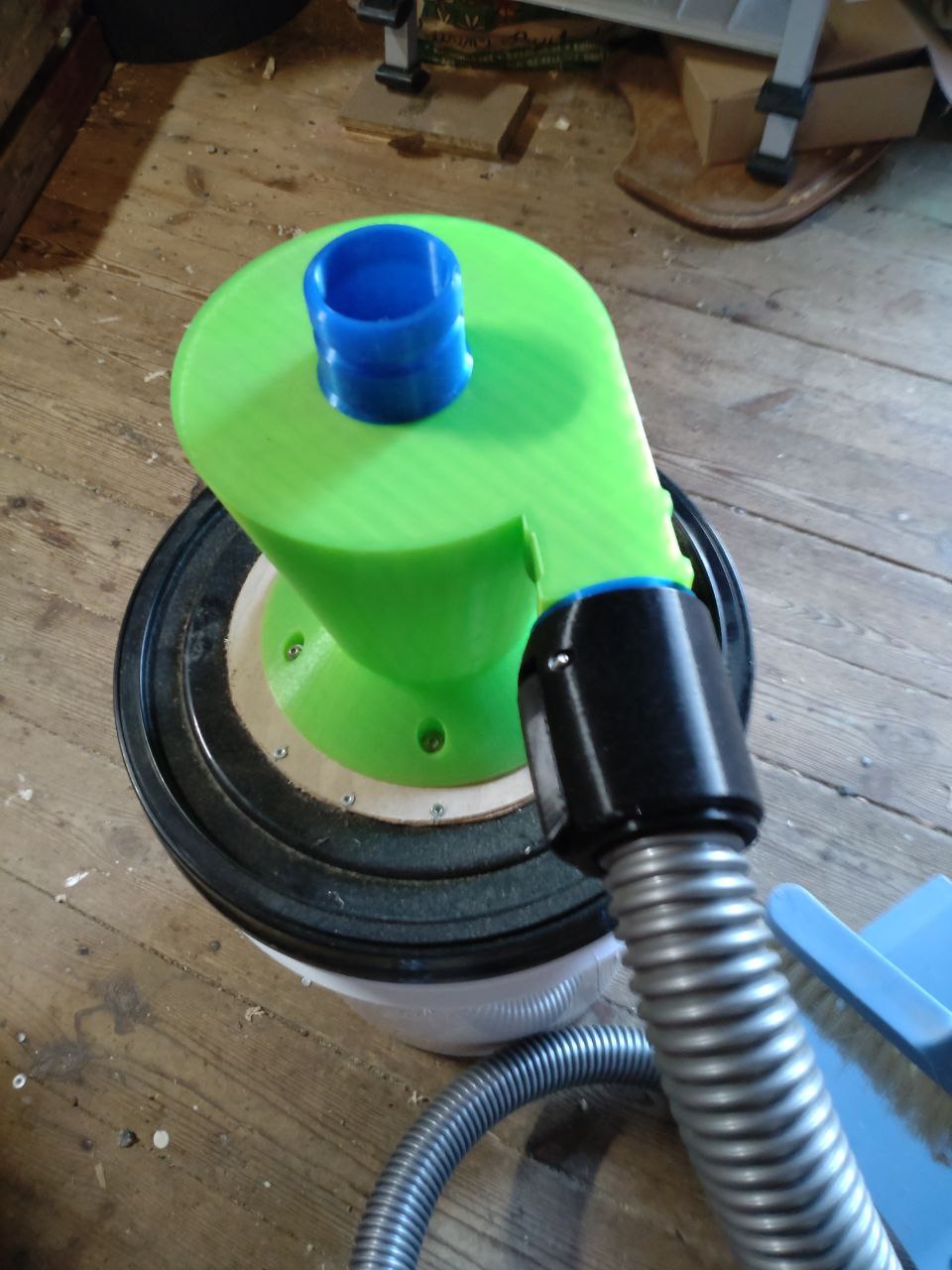Camlock to cyclone separator adapter 3D model thumbnail