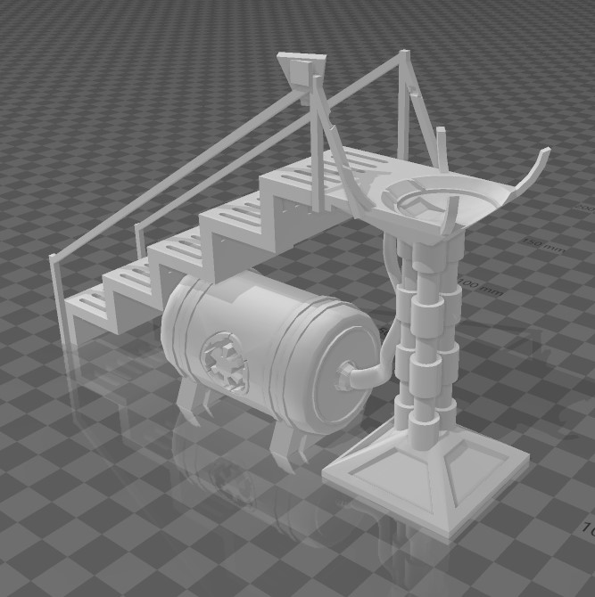 TIE Fighter Landing Gantry/Refueling Station (Star Wars Legion Scale)