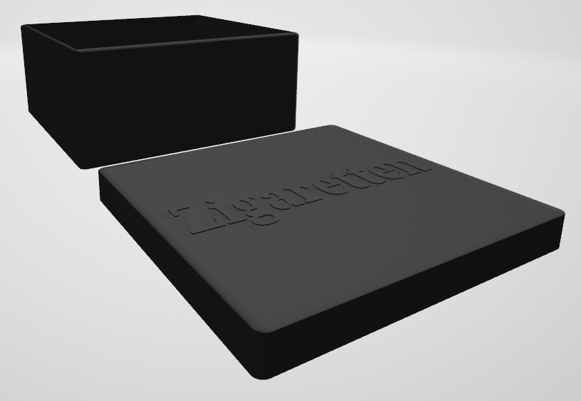 Zigarettenbox mit Deckel