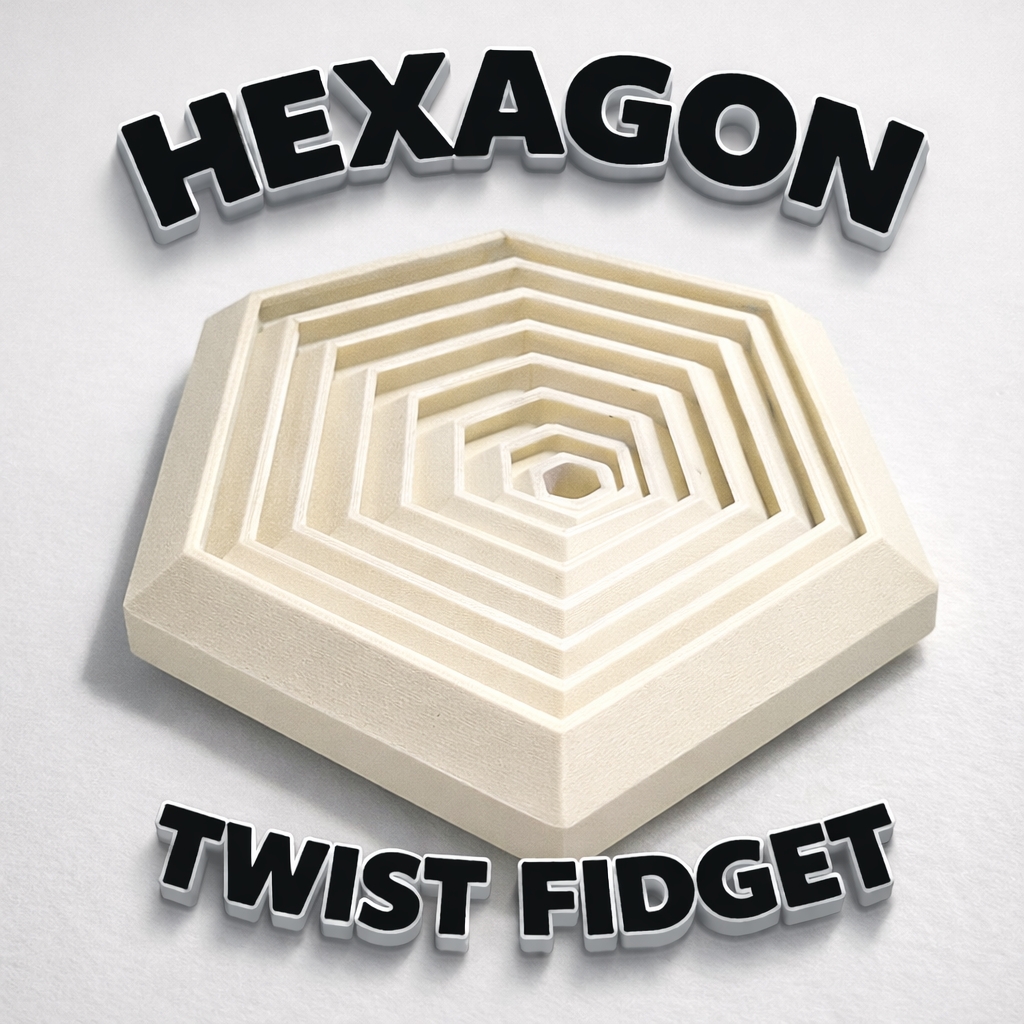 Miniatura 2 do modelo 3D Hexagonal Satisfying Fidget (3 Sizes)