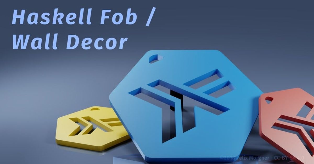 Haskell Key Fob by Felix Download free STL model