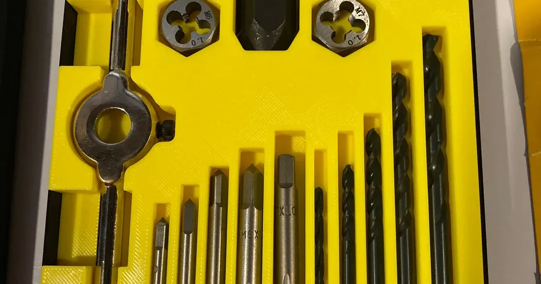 DeWALT Metric Tap and Hex Die Set Case by thomers Download free STL