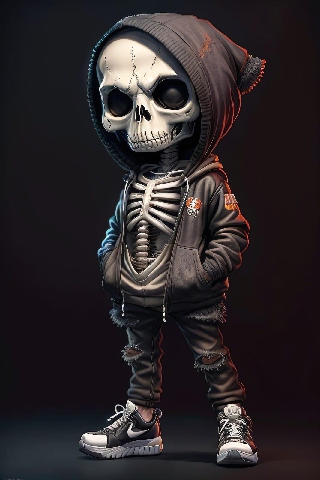 SKULL 3D Painting, convert your image into art By Art3Dchoix et HueForge