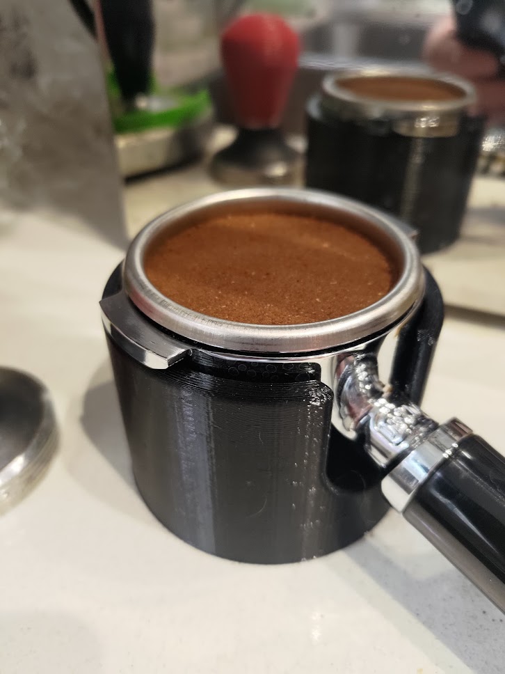 Coffee tamp station