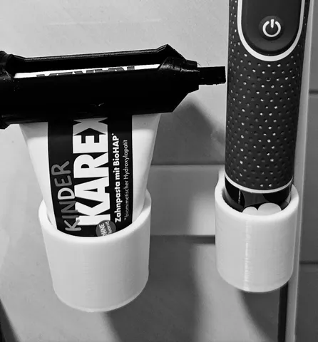 Oral b toothbrush / toothpaste wall mount V1
