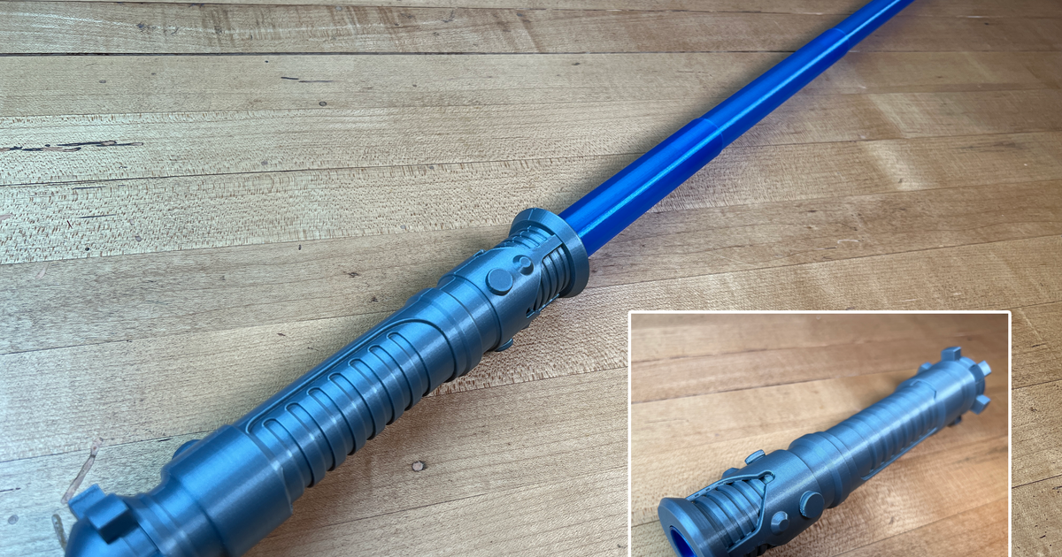 Obi Wan S Replaceable Blade Lightsaber By 3D Printing World   Obi Wan Copy 