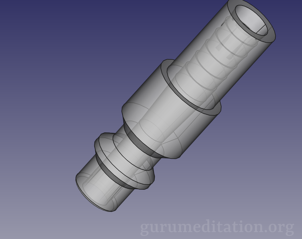 NPT Industrial QuickDisconnect to lowpressure tube adapters by