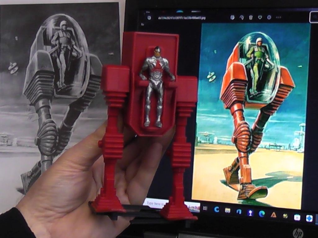 Miniatura 4 do modelo 3D Walking Robot Machine 2