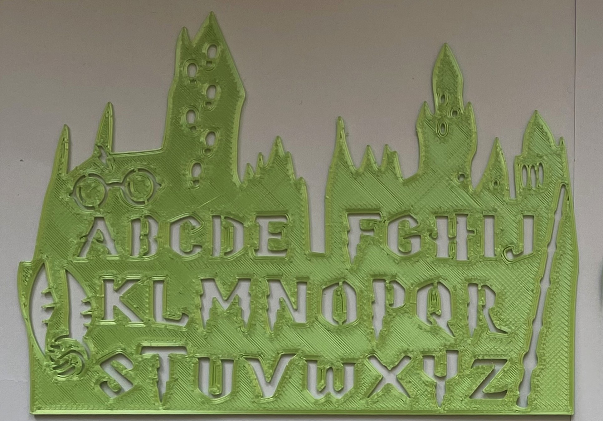 Harry Potter Alphabet Uppercase, alphabet lowercase and Numbers Stencil/Normographer