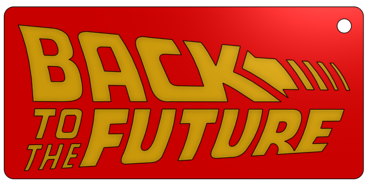 Back to the futuro - Keychain V2 - Llavero by Matias Netto | Download ...