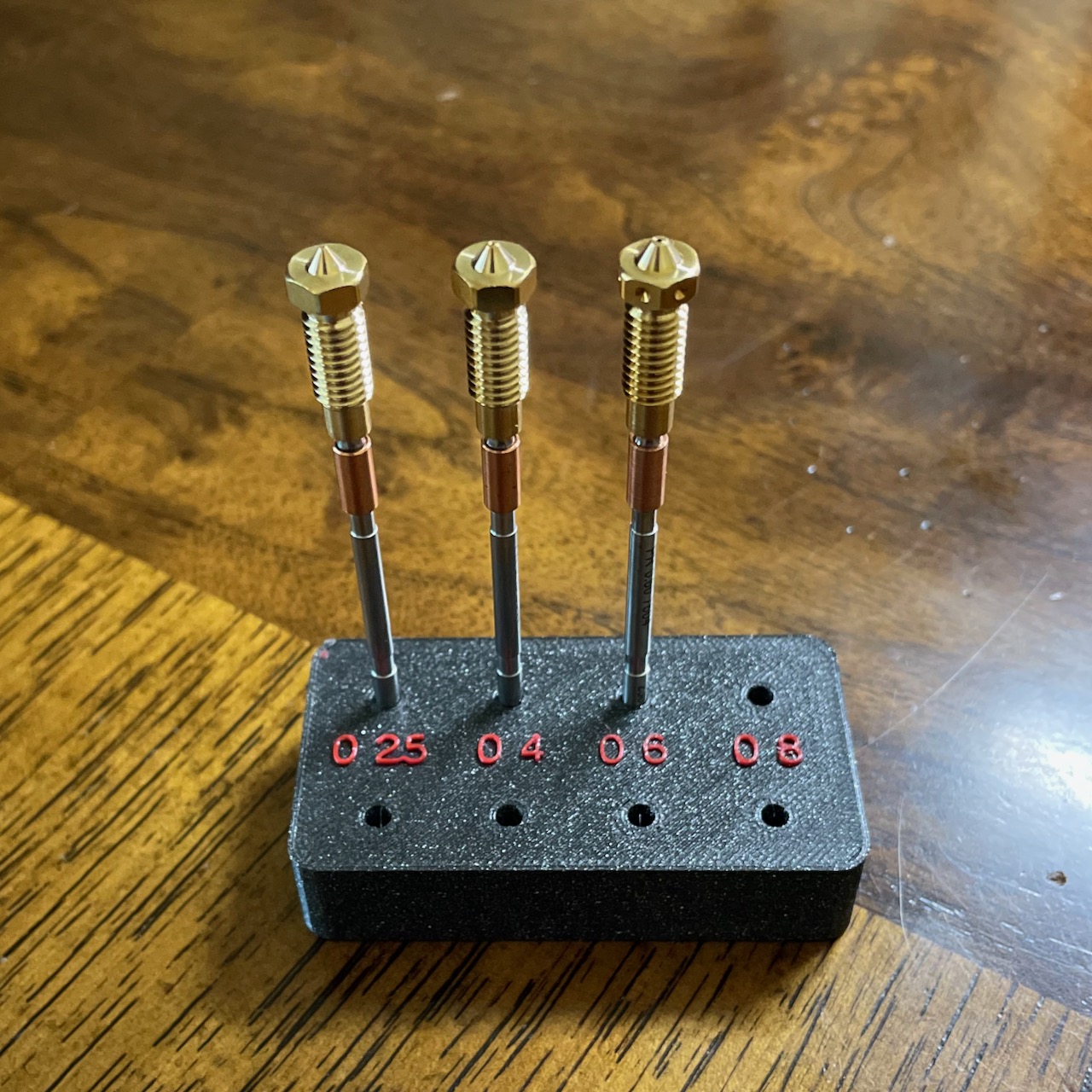 MK4/XL Nextruder Nozzle Holder with customizable labels
