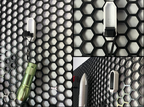 Honeycomb Storage Wall - Fold-able Hook (no supports)