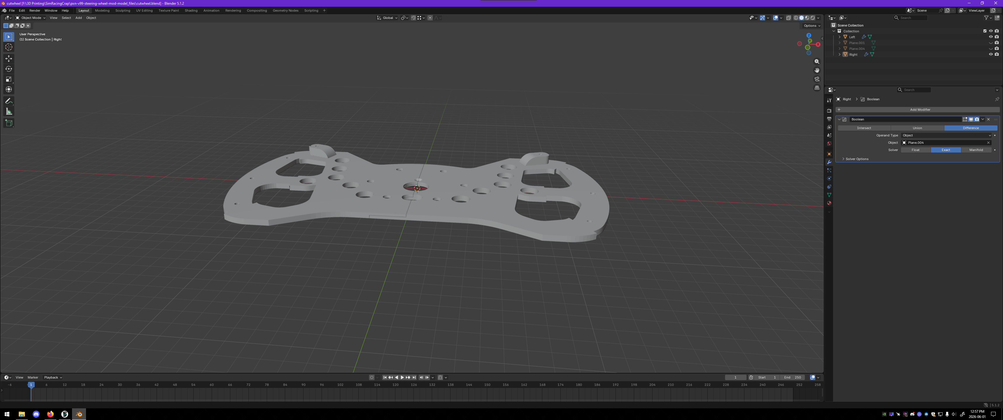 PXN V99 Steering Wheel Mod - Split