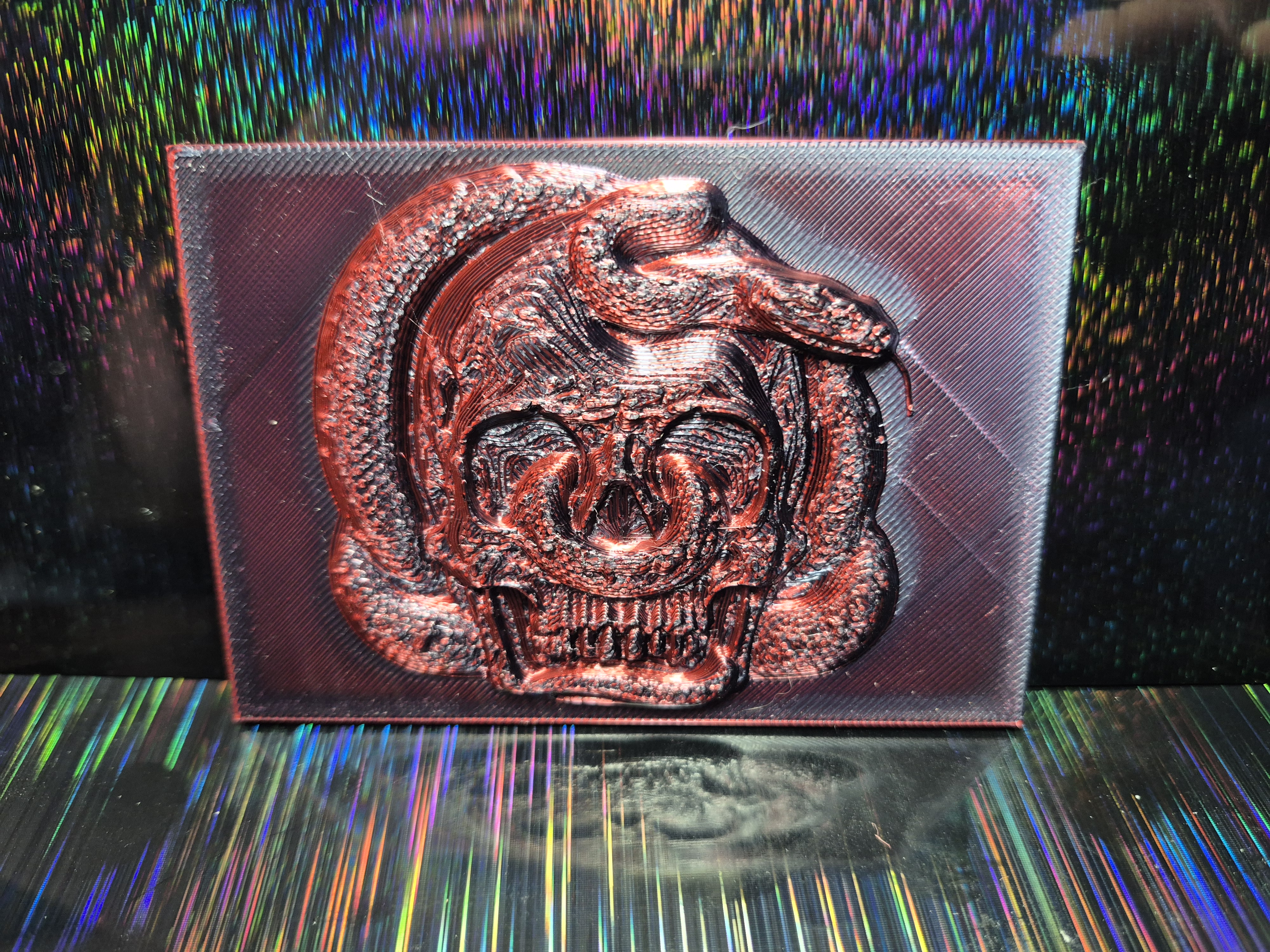 Snake in skull