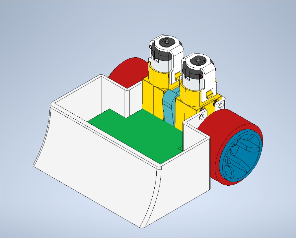Chasis para Robot Mini Sumo (Motores TT) / Mini Sumo Robot Chassis