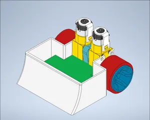 Chasis para Robot Mini Sumo (Motores TT) / Mini Sumo Robot Chassis