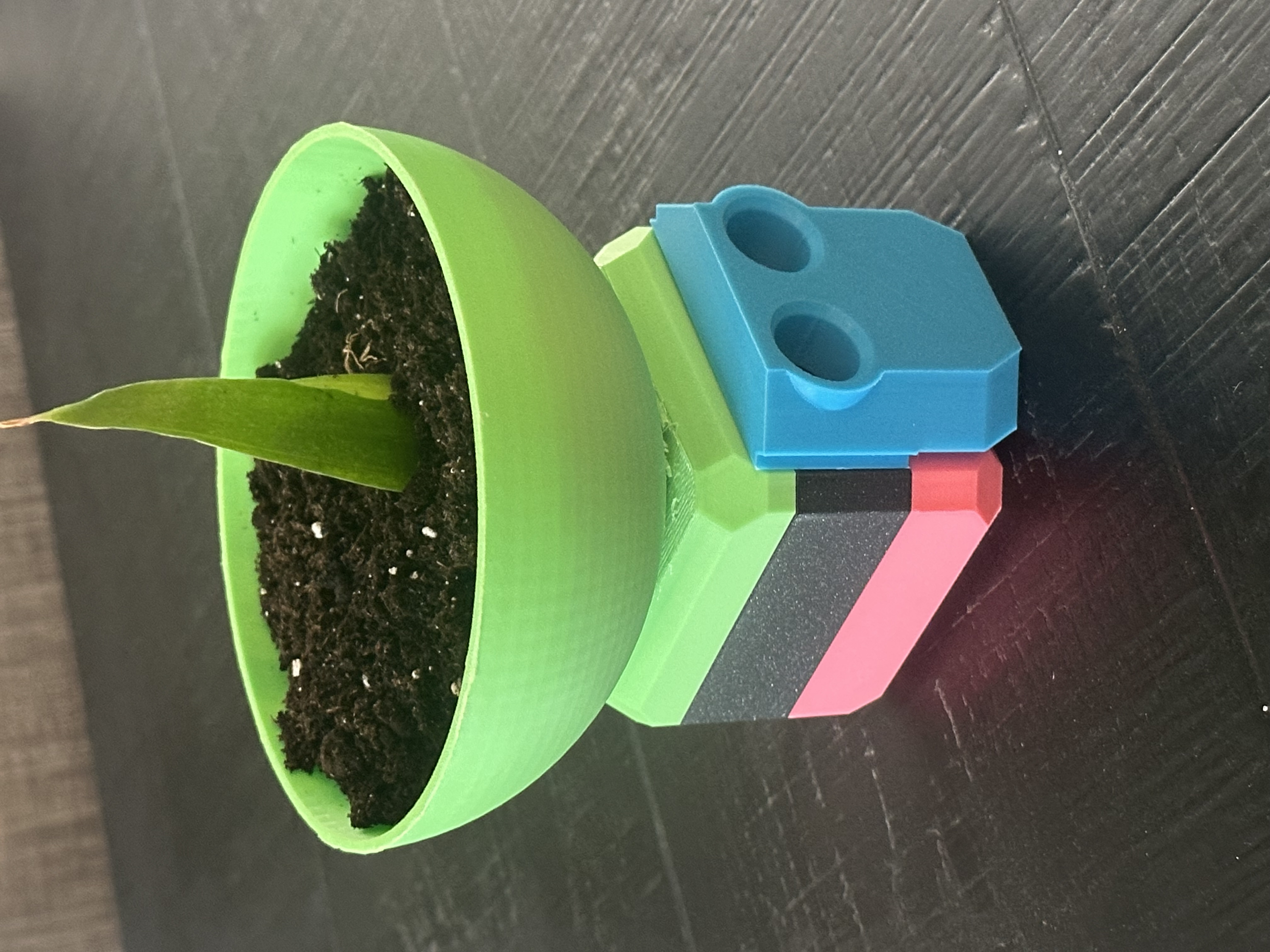 Otto Robot-- Plant Pot Hat