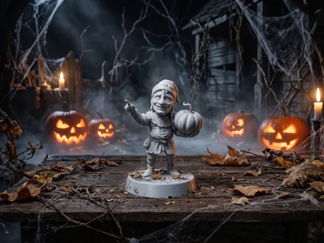 Halloween Gnome with a Pumpkin (Series 2/2)