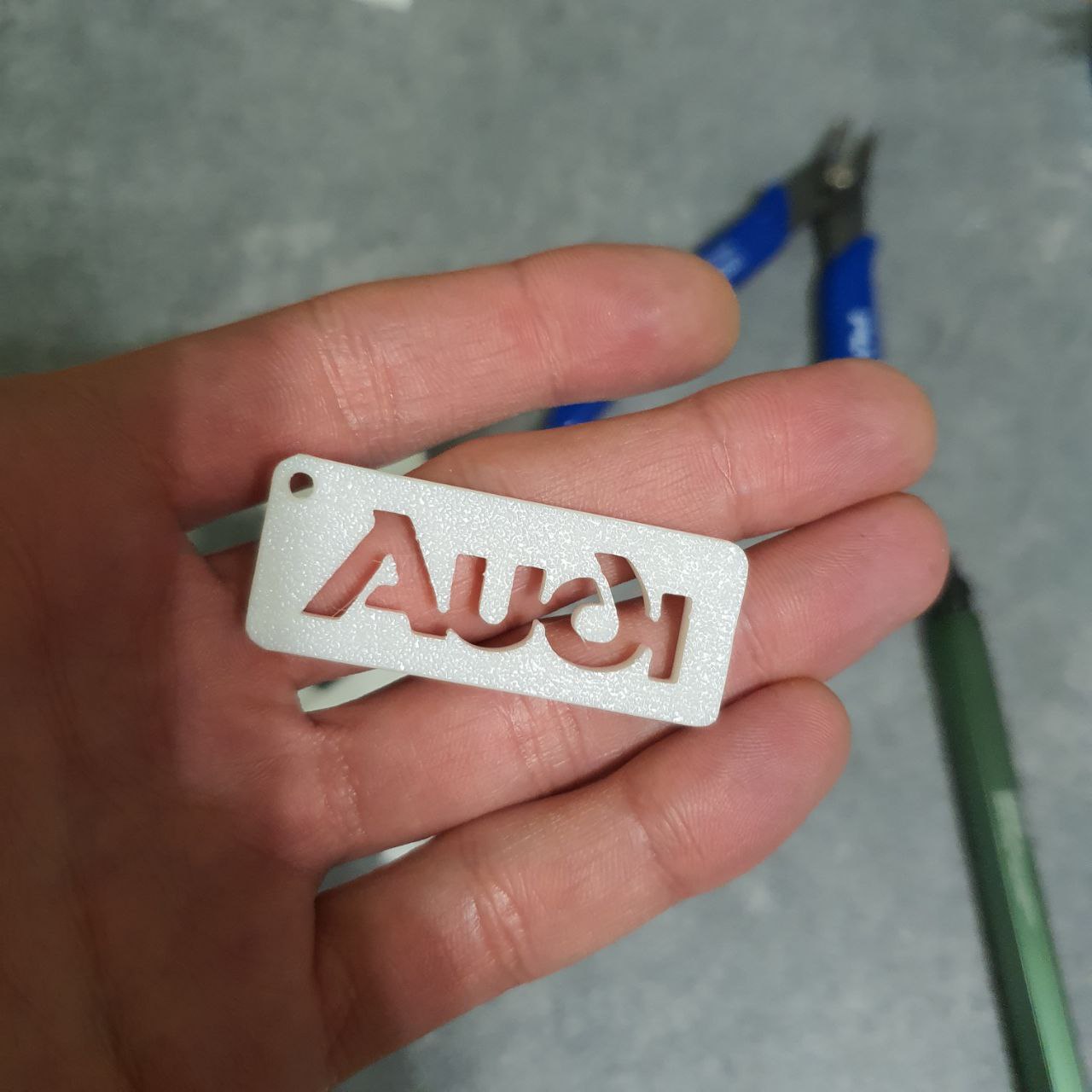 Miniatura 2 do modelo 3D Audi Keychain